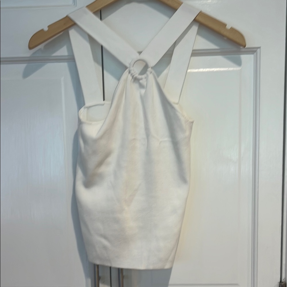 LOFT White Halter Top